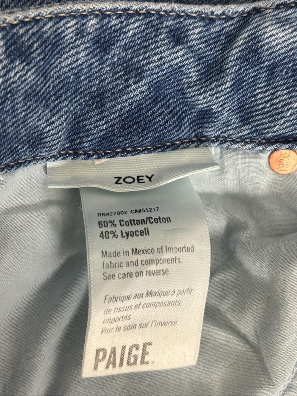 PAIGE Zoey Denim Wide-Leg Drawstring High Rise Relaxed Fit Jeans  Size 29 - Picture 15 of 17
